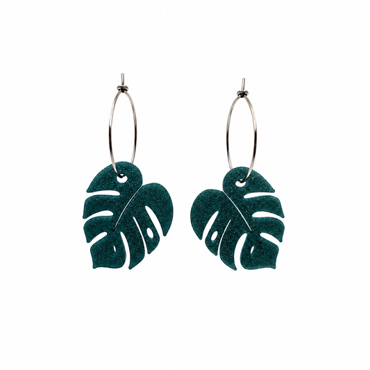 Monstera-Ohrringe