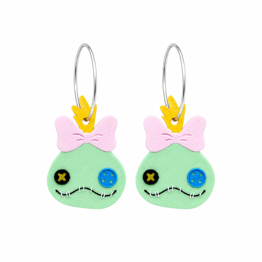 Pendientes muñeco de trapo