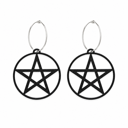 XXL Pentagram Protection Earrings