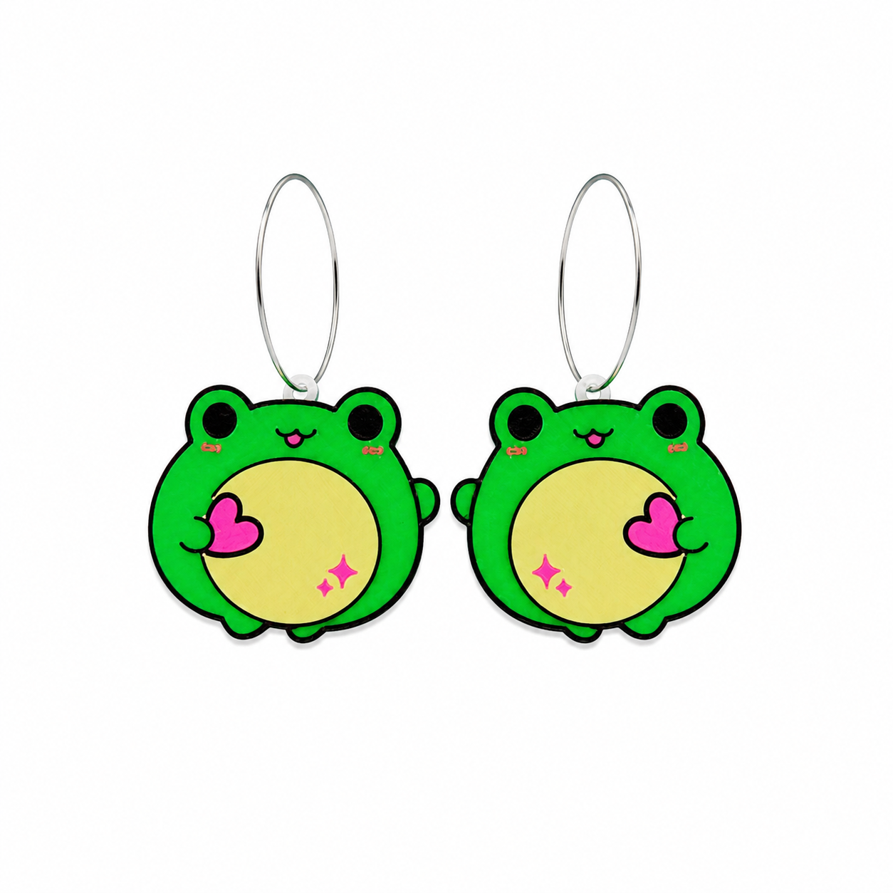 Kawaii Frosch-Ohrringe