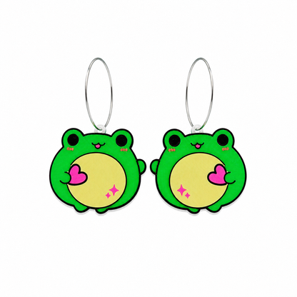 Kawaii Frosch-Ohrringe