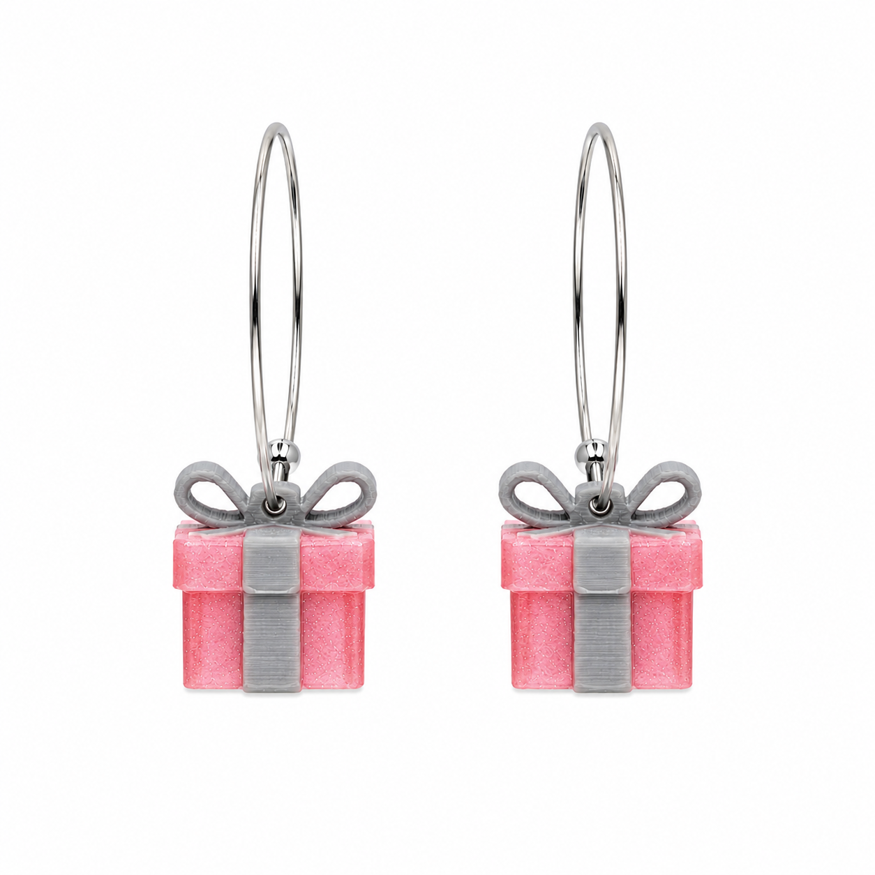 3D Gift Earrings (Pink Edition)