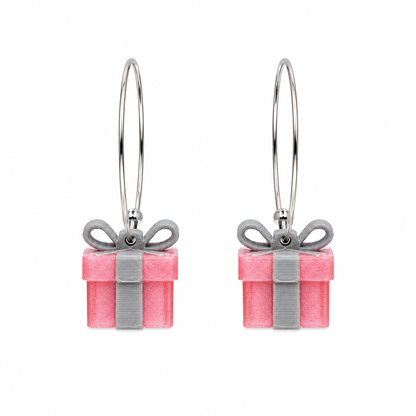 3D Gift Earrings (Pink Edition)