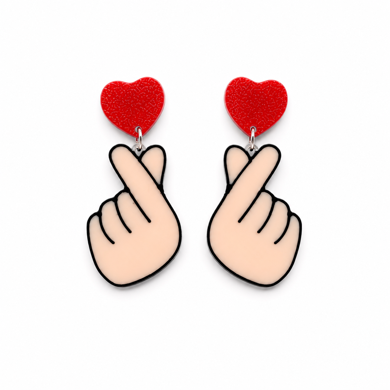 Ich liebe dich-Symbol-Ohrringe