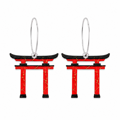 Torii Kintsugi Earrings and Necklace
