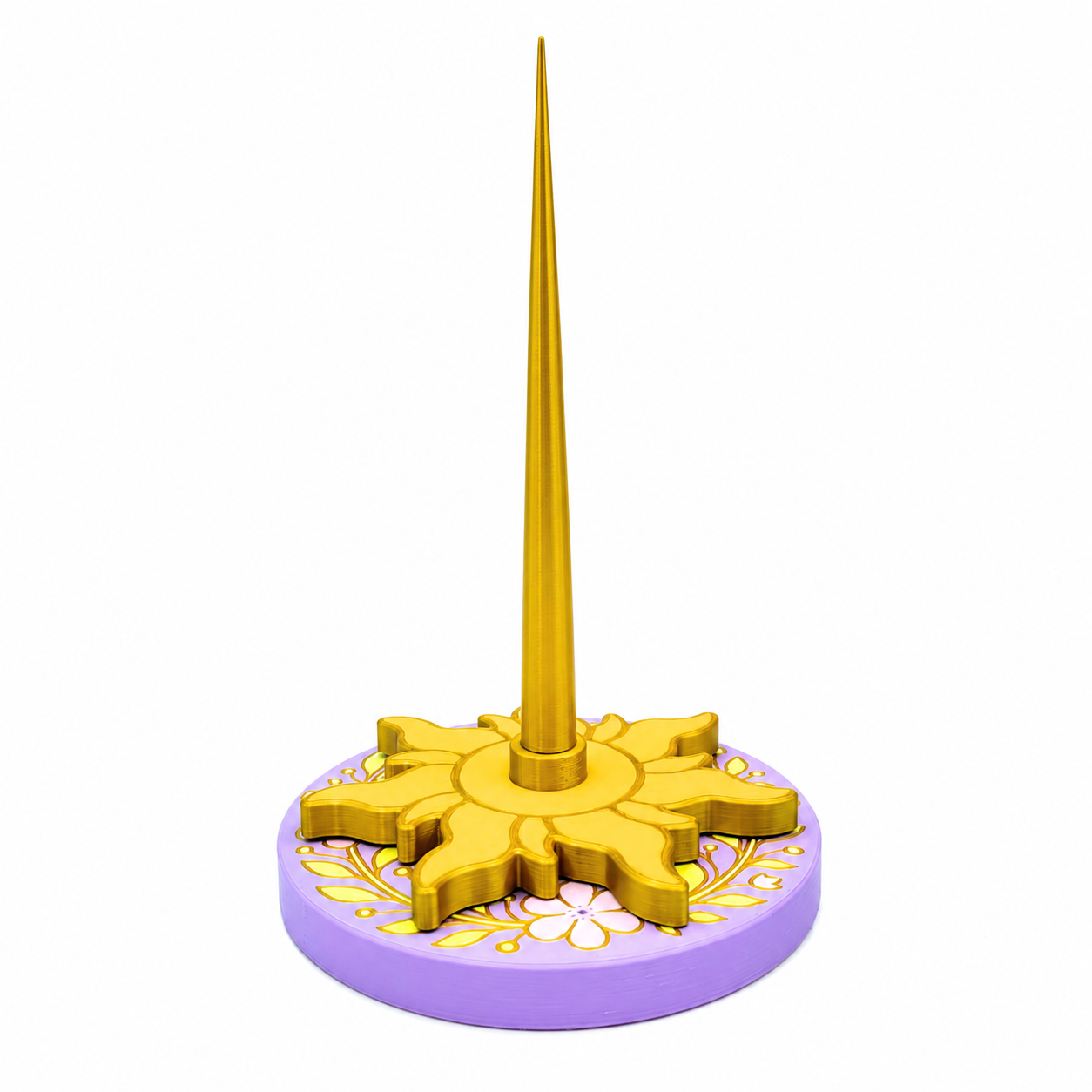 Magical golden sun yarn holder