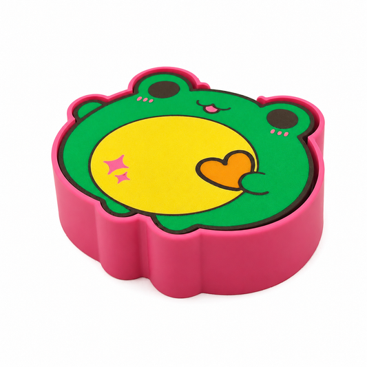 Kawaii frog coasters
