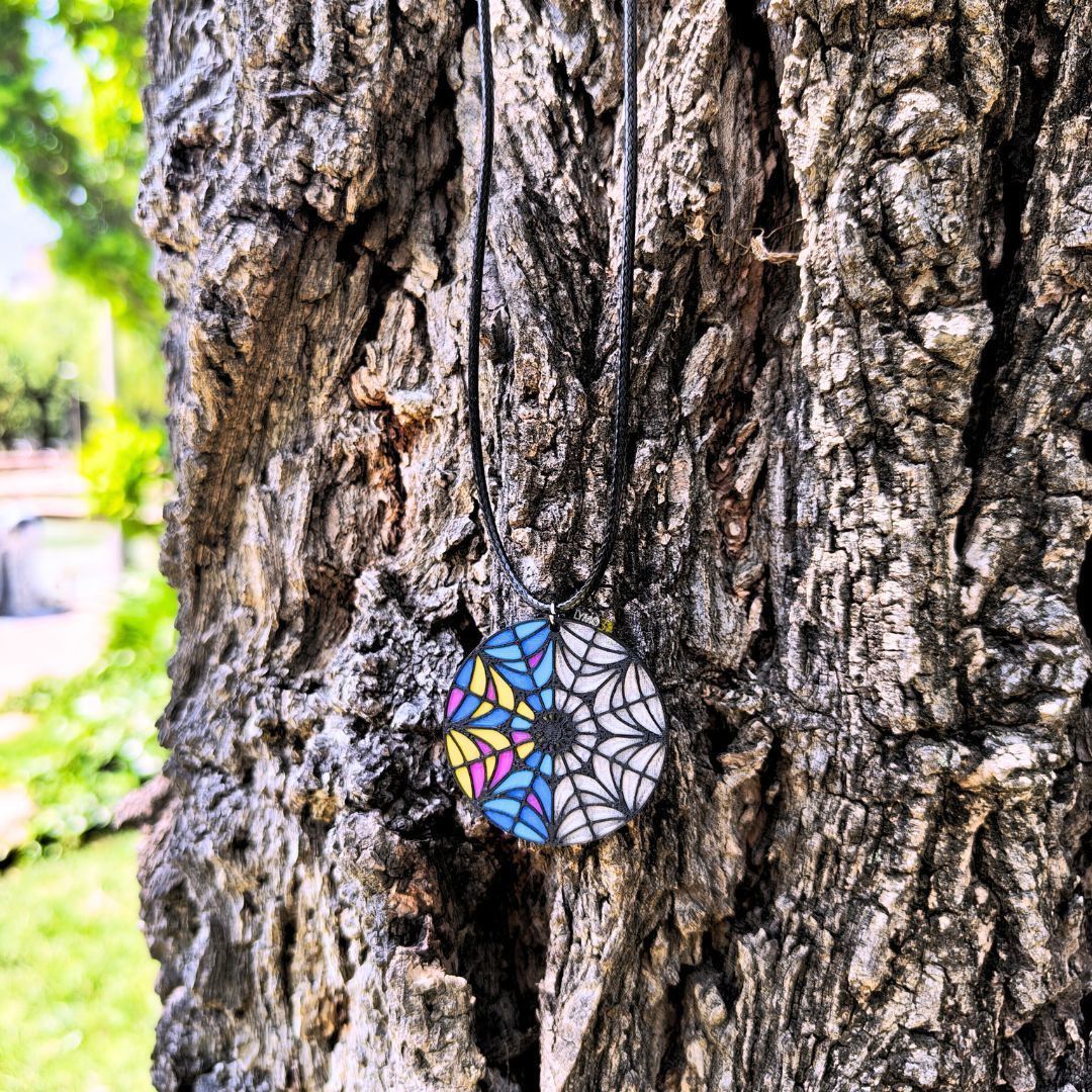 Pendientes Vidriera Gótica