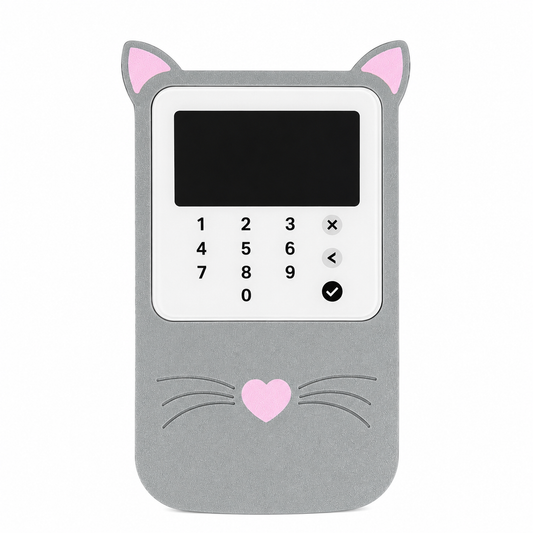 Katzenförmiger Ständer für Kartenlesegerät (SumUp)