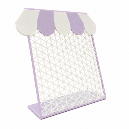 Soporte con toldo para pendientes y pines