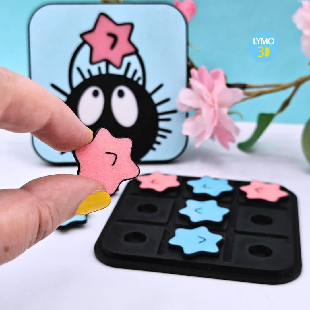 Tres en raya hollín con caramelos