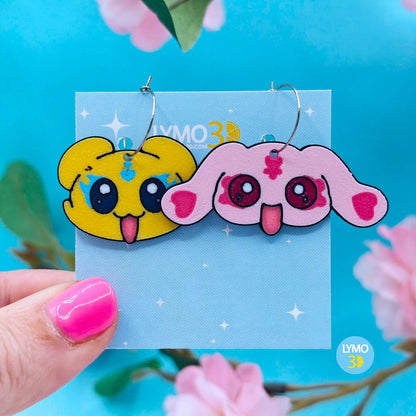 Pendientes criaturas mágicas kawaii