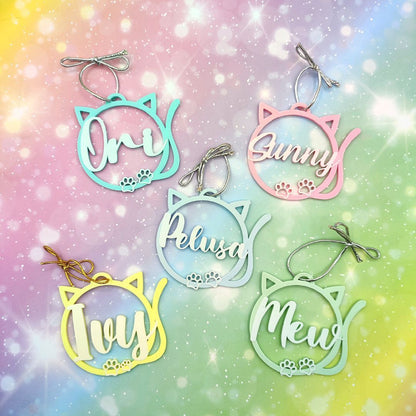 Bolas 3D: Forma de Gato (personalizables)