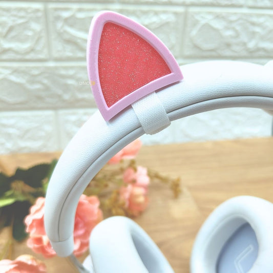 Orejas de gato glitter pink