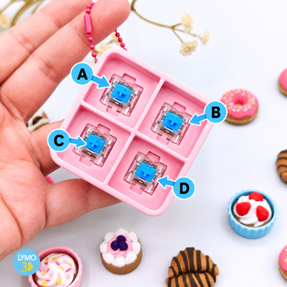 Llavero clicker caja de pasteles