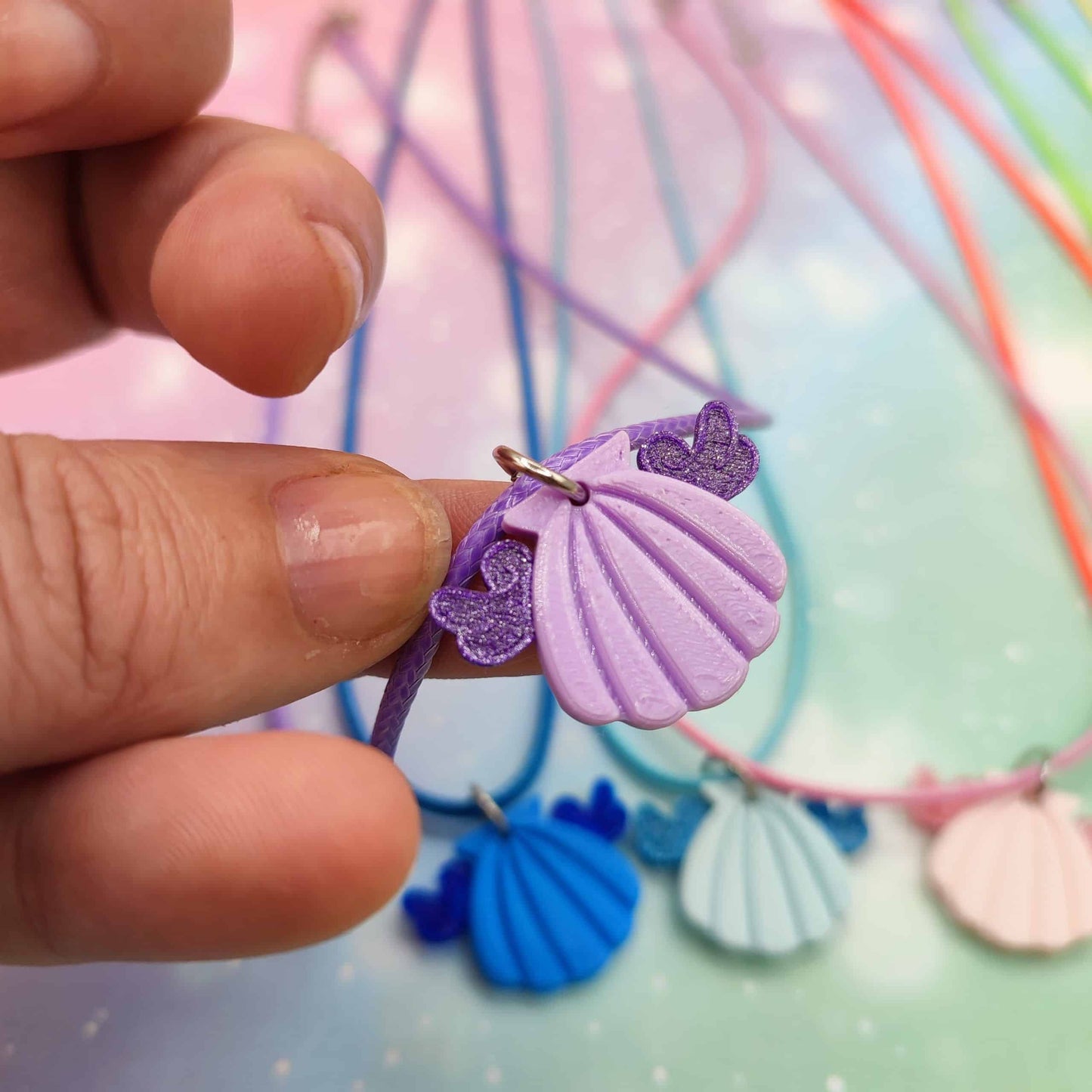 Collares y pendientes de concha mágicos