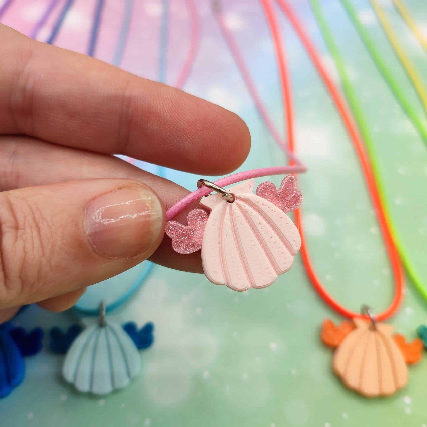 Collares y pendientes de concha mágicos