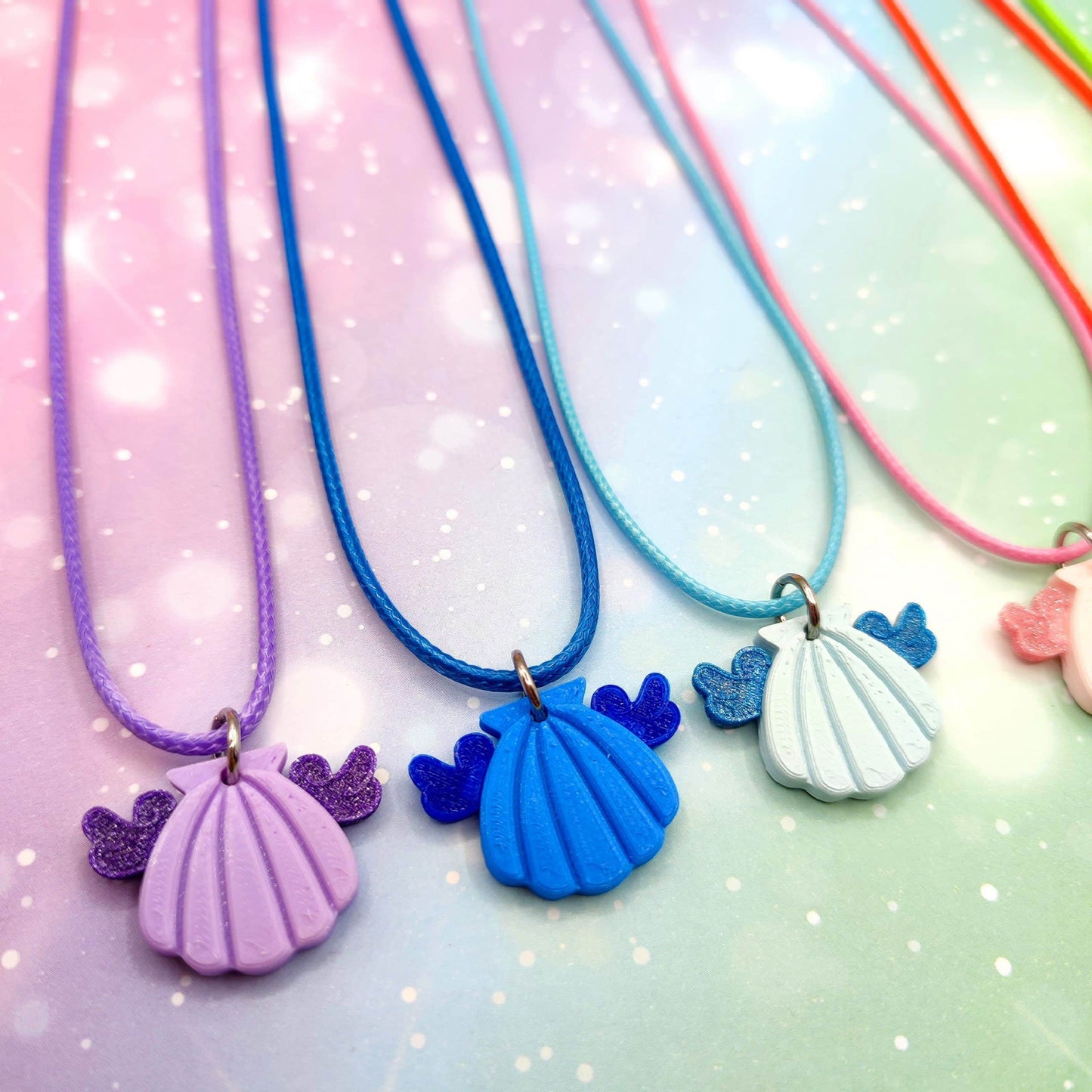 Collares y pendientes de concha mágicos