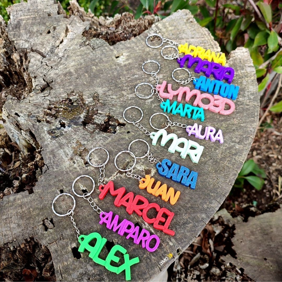 Llavero con texto