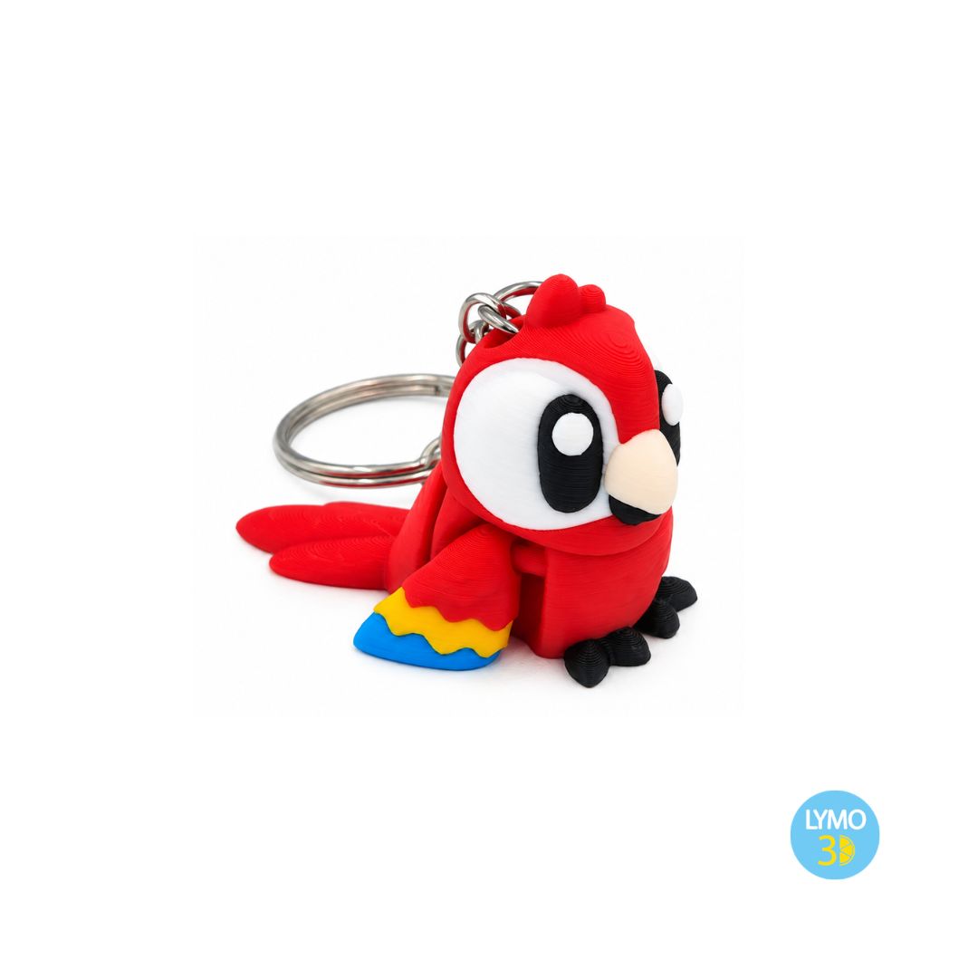 Llavero loro articulado