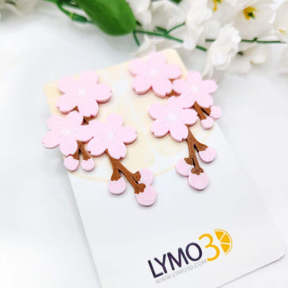 Pendientes Rama de cerezo