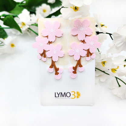 Pendientes Rama de cerezo