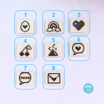 Llavero clicker corazón magical wings