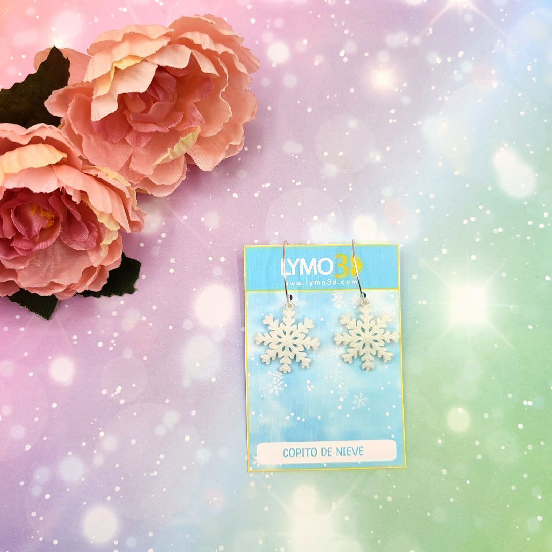 pendientes copo de nieve lymo3d (2)