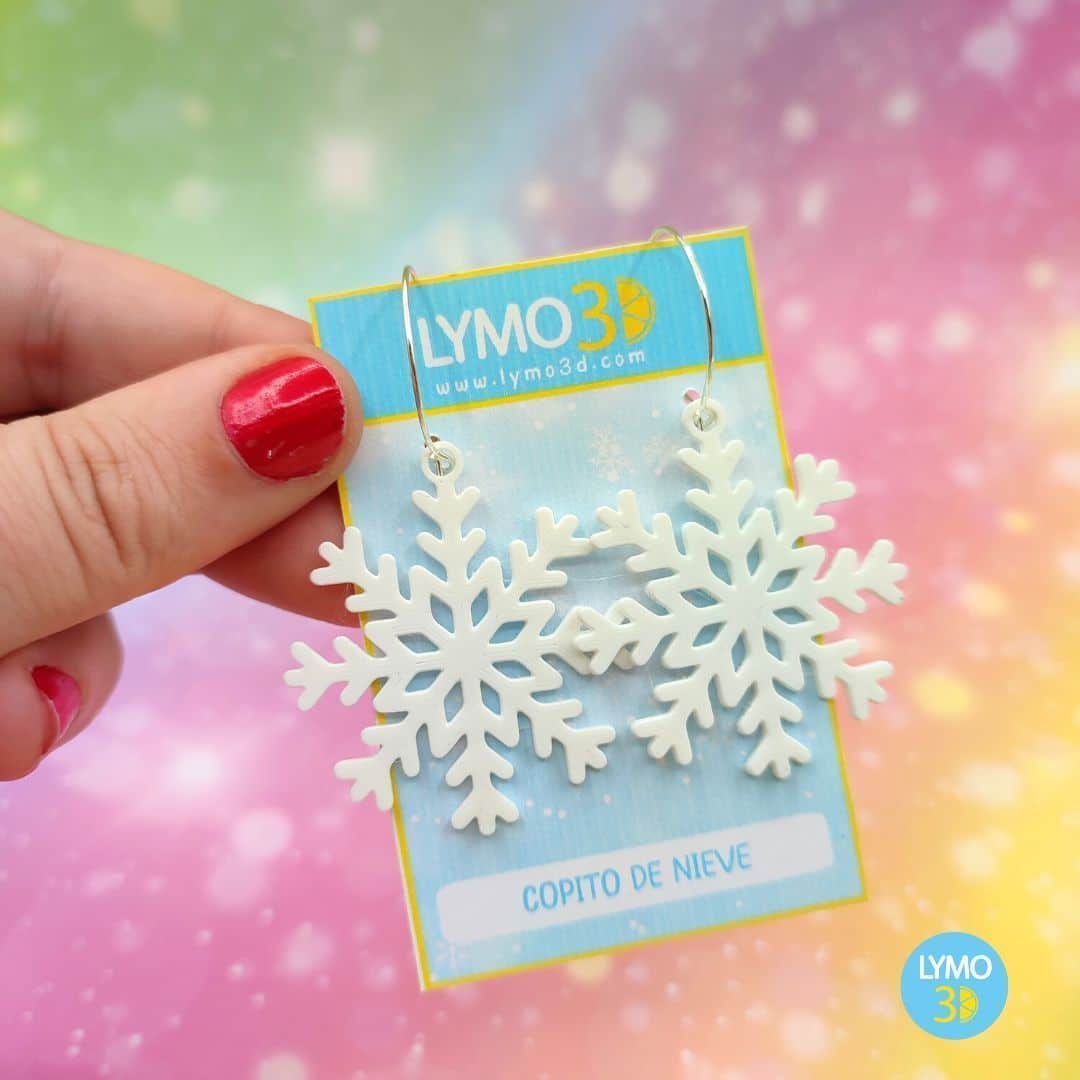 Pendientes copo de nieve
