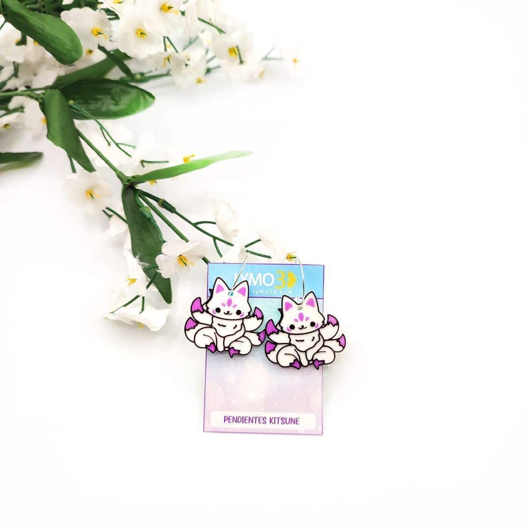 Pendientes Kitsune
