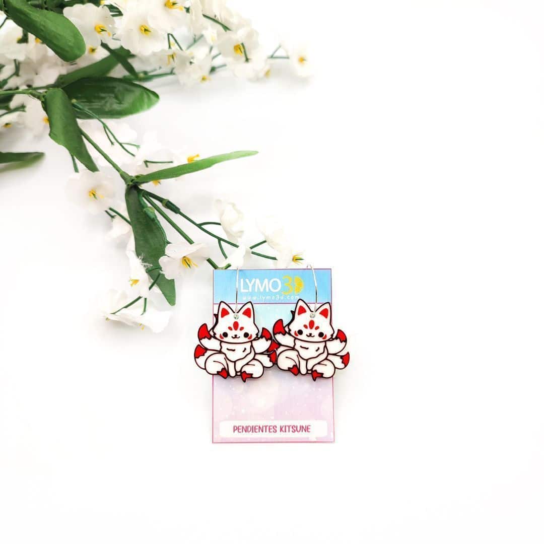 Pendientes Kitsune