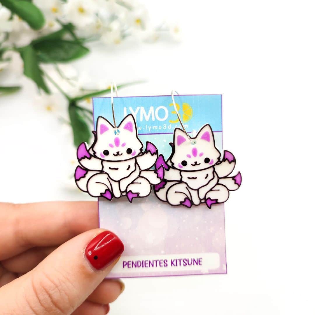 Pendientes Kitsune