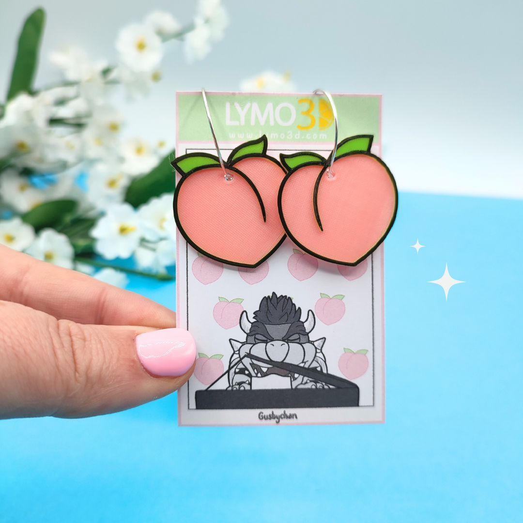 pendientes peach bowser x lymo3d (2)