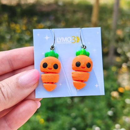 Pendientes animales articulados con aro