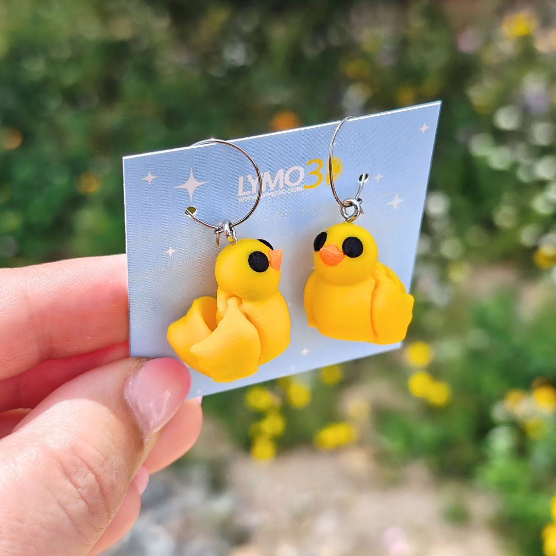 Pendientes animales articulados con aro