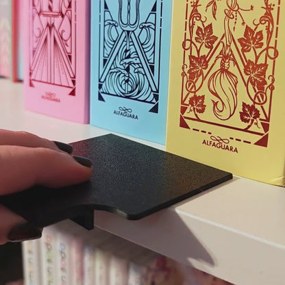 Alineador de Libros y Mangas para estanterías | Medidas y Colores
