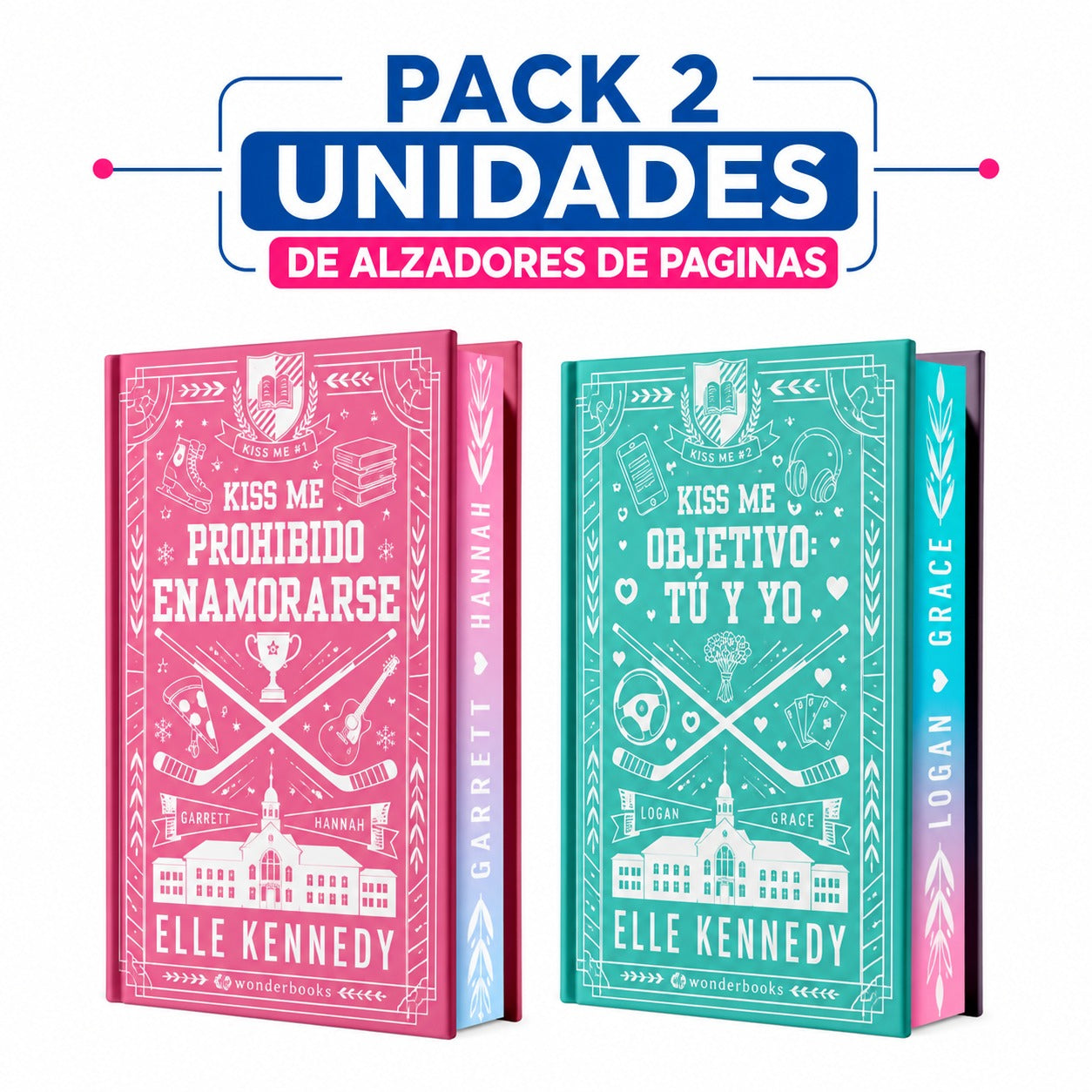 Pack de 2 alzadores de páginas para Off Campus