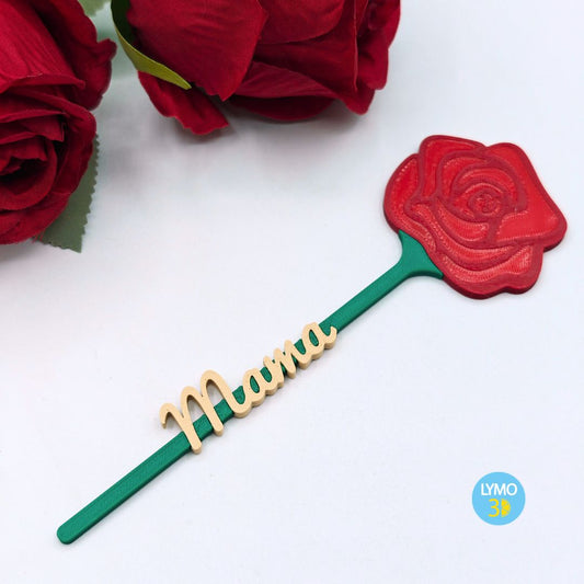 Rosa personalizada con texto