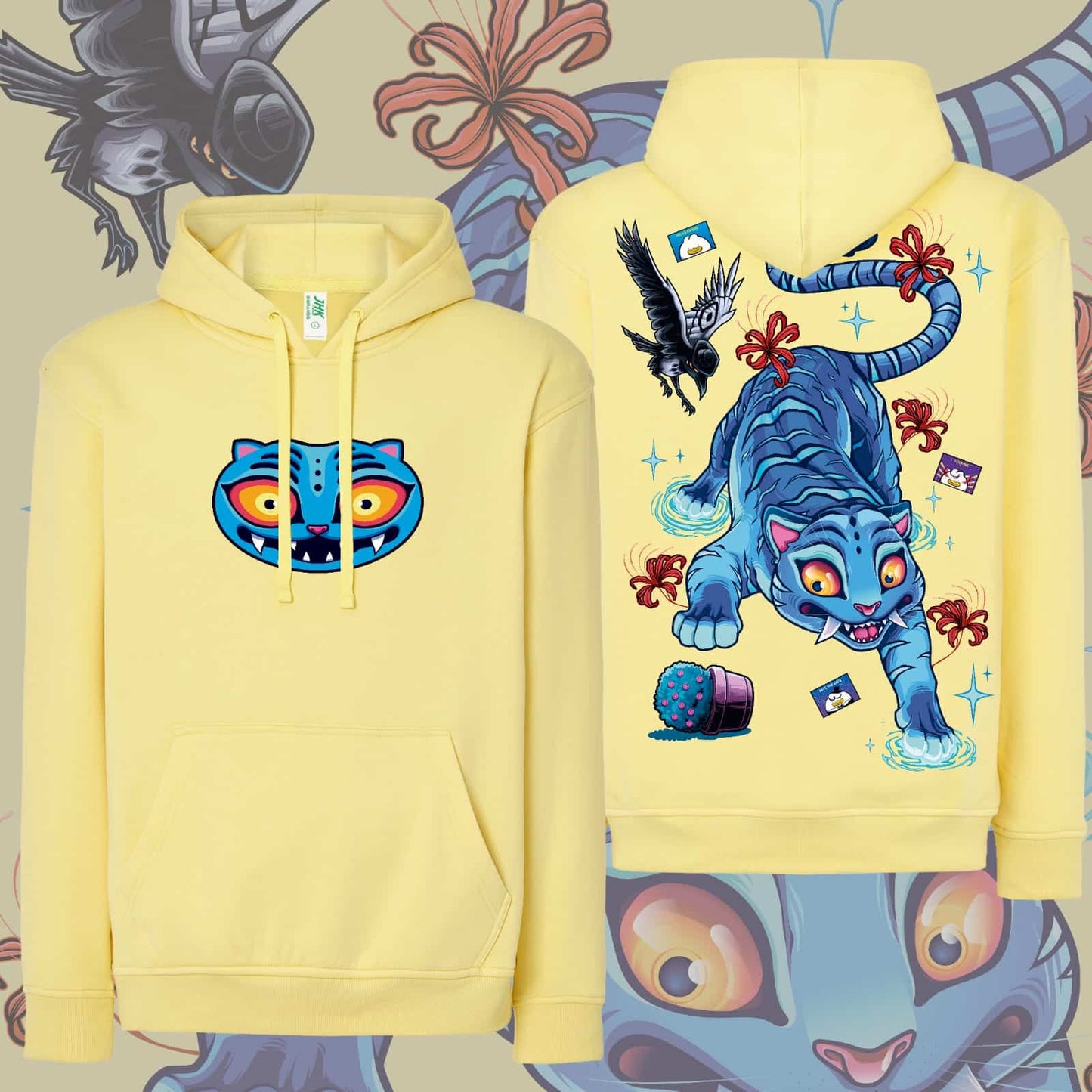 Pack sudadera tigre azul mensajero del amor