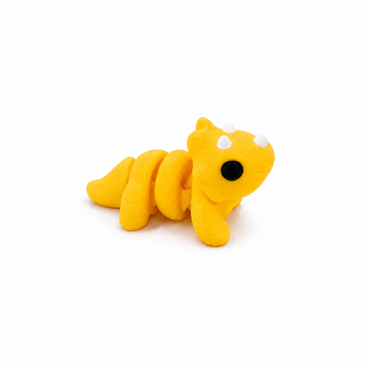 Mini triceratops amarillo articulado