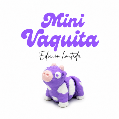Mini purple articulated cow