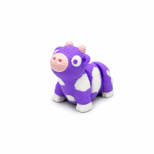 Mini vaca morada articulada